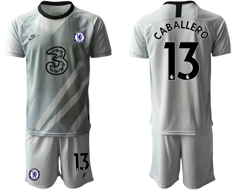 Men 2020-2021 club Chelsea gray goalkeeper #13 Soccer Jerseys